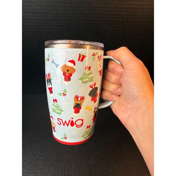 Swig Other - Swig Life 18oz Santa Paws Holiday Travel Mug 15 Dogs Breeds